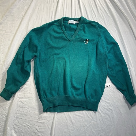 Vintage Disney Fashion Mickey Golf Sweater Sz XL
